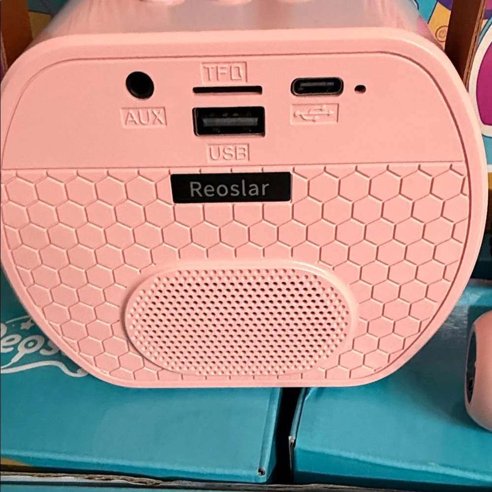 Pink Mini Wireless Karaoke Machine Perfect for Easter Baskets